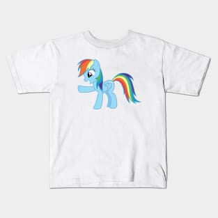 Rainbow Dash hoof bump Kids T-Shirt